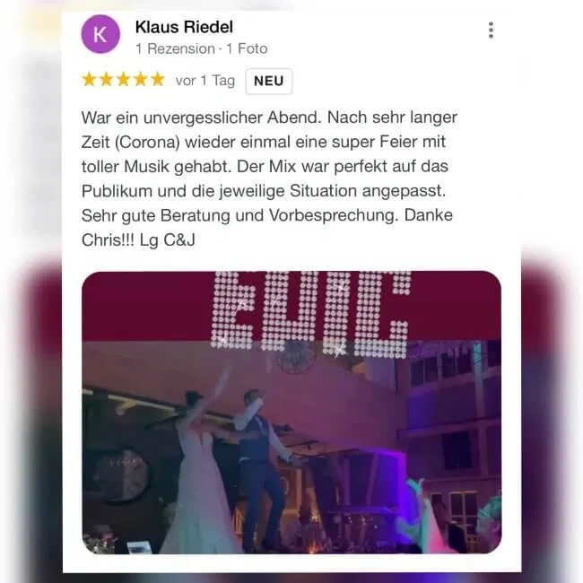 dj-holsteins-muehle Hochzeit mit DJ auf Schloss Burg im Westerwald